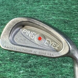 Vintage PING Eye 2 - 4 Iron Red Dot Golf Club Karsten USA ZZ Lite Steel Shaft RH